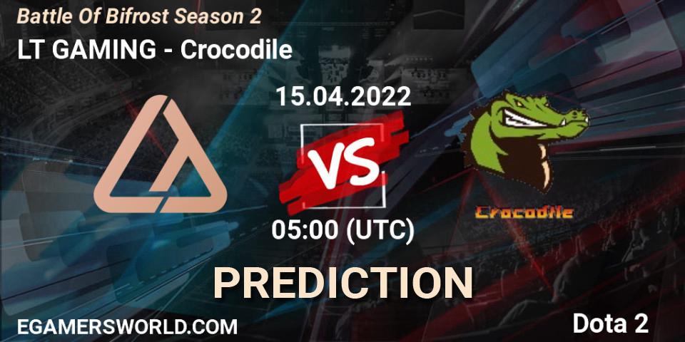 LT GAMING - Crocodile: ennuste. 15.04.2022 at 05:52, Dota 2, Battle Of Bifrost Season 2