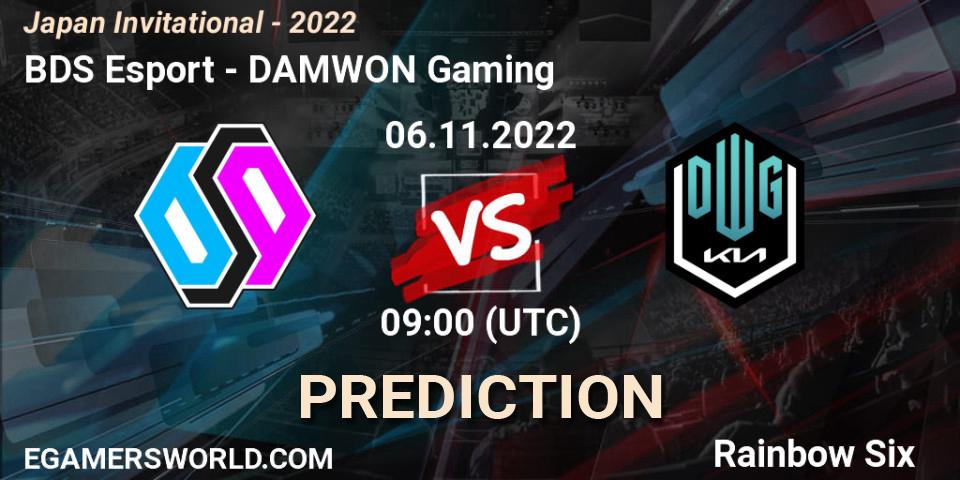 BDS Esport - DAMWON Gaming: ennuste. 06.11.2022 at 09:00, Rainbow Six, Japan Invitational - 2022