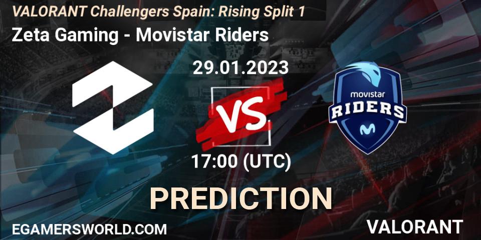 Zeta Gaming - Movistar Riders: ennuste. 29.01.23, VALORANT, VALORANT Challengers 2023 Spain: Rising Split 1