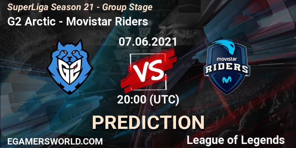 G2 Arctic - Movistar Riders: ennuste. 07.06.2021 at 20:00, LoL, SuperLiga Season 21 - Group Stage 