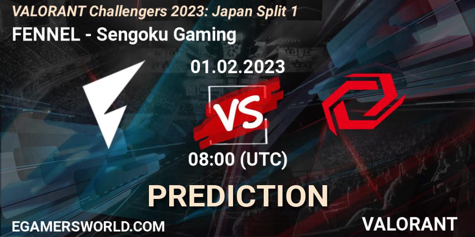 FENNEL - Sengoku Gaming: ennuste. 01.02.23, VALORANT, VALORANT Challengers 2023: Japan Split 1