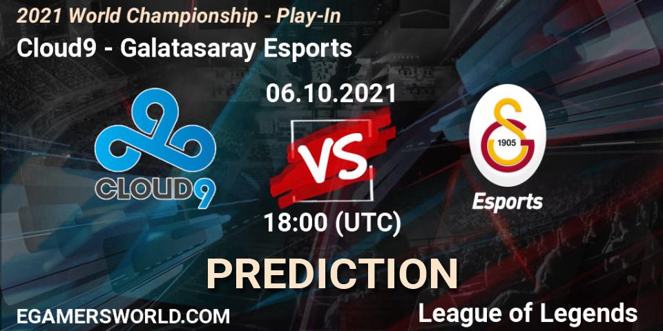 Cloud9 - Galatasaray Esports: ennuste. 06.10.2021 at 18:00, LoL, 2021 World Championship - Play-In