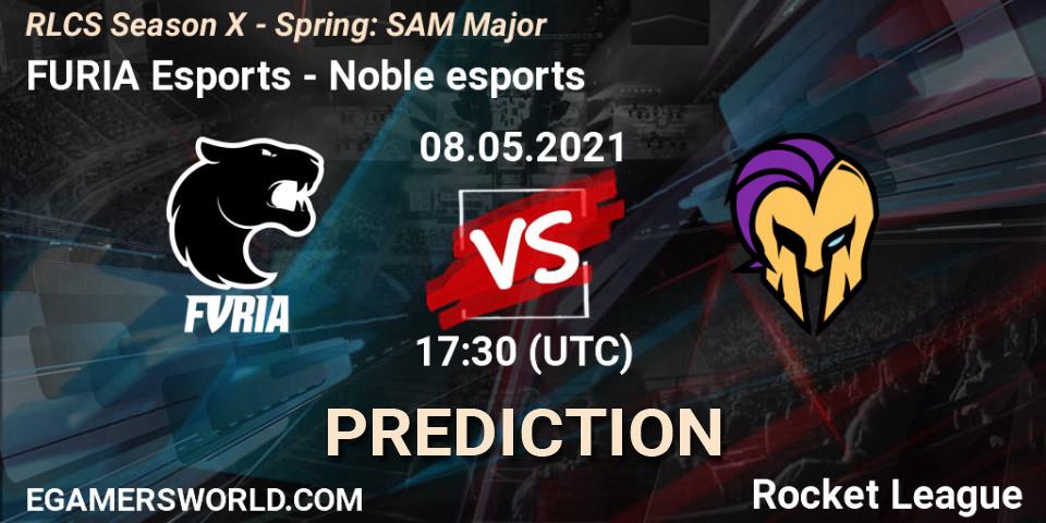 FURIA Esports - Noble esports: ennuste. 08.05.2021 at 17:30, Rocket League, RLCS Season X - Spring: SAM Major