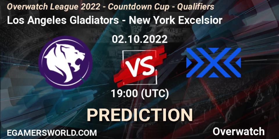 Los Angeles Gladiators - New York Excelsior: ennuste. 02.10.22, Overwatch, Overwatch League 2022 - Countdown Cup - Qualifiers