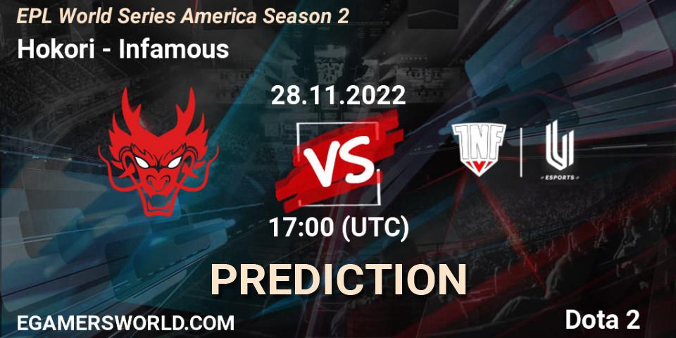 Hokori - Infamous: ennuste. 28.11.22, Dota 2, EPL World Series America Season 2