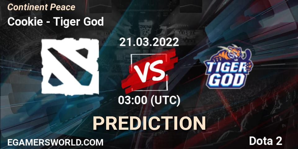 Cookie - Tiger God: ennuste. 21.03.2022 at 03:23, Dota 2, Continent Peace