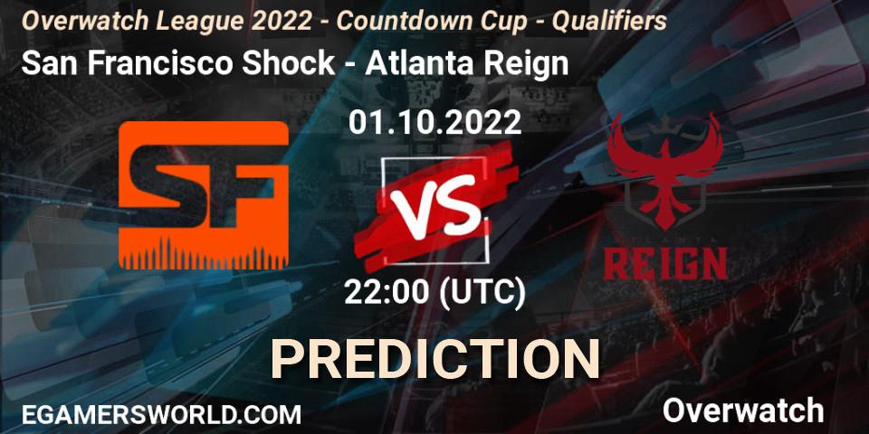 San Francisco Shock - Atlanta Reign: ennuste. 01.10.22, Overwatch, Overwatch League 2022 - Countdown Cup - Qualifiers