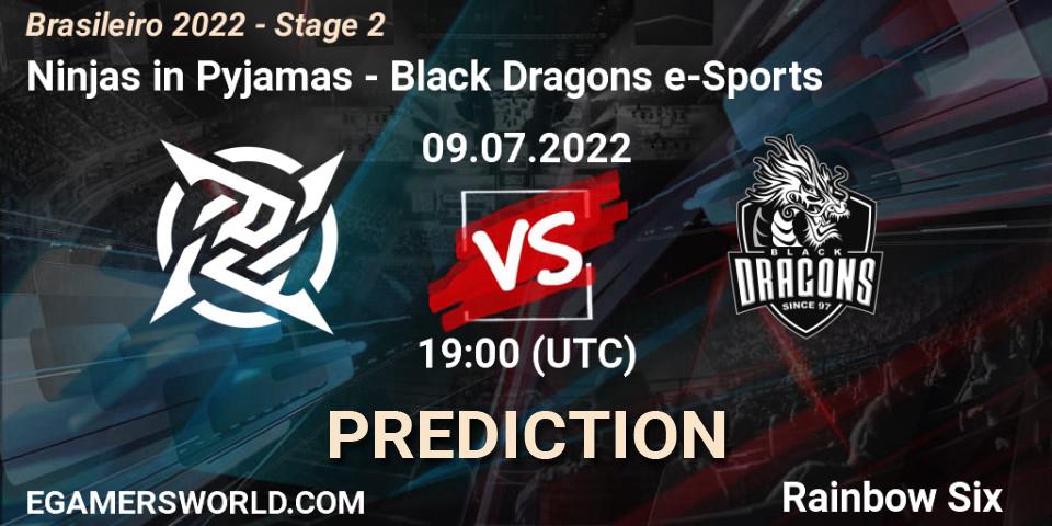 Ninjas in Pyjamas - Black Dragons e-Sports: ennuste. 09.07.22, Rainbow Six, Brasileirão 2022 - Stage 2