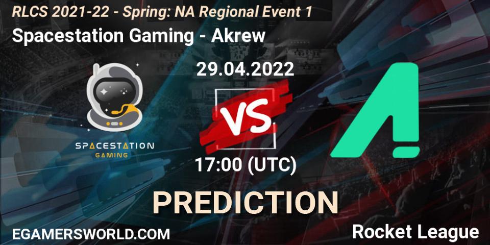 Spacestation Gaming - Akrew: ennuste. 29.04.22, Rocket League, RLCS 2021-22 - Spring: NA Regional Event 1