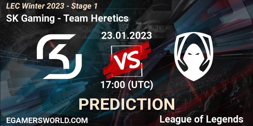 SK Gaming - Team Heretics: ennuste. 23.01.23, LoL, LEC Winter 2023 - Stage 1