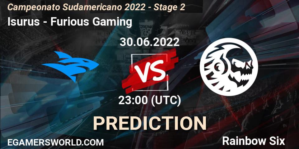 Isurus - Furious Gaming: ennuste. 30.06.2022 at 23:00, Rainbow Six, Campeonato Sudamericano 2022 - Stage 2