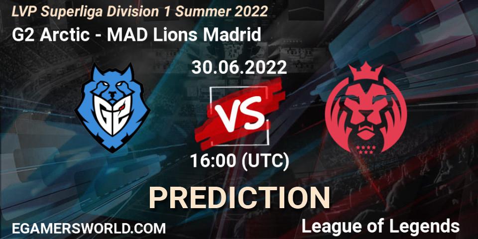 G2 Arctic - MAD Lions Madrid: ennuste. 30.06.22, LoL, LVP Superliga Division 1 Summer 2022