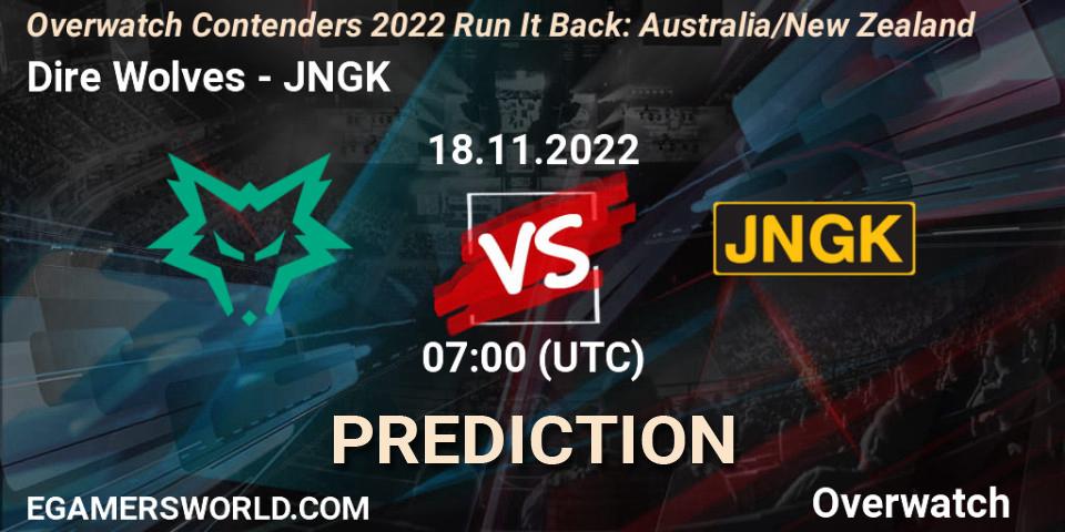 Dire Wolves - JNGK: ennuste. 18.11.2022 at 07:00, Overwatch, Overwatch Contenders 2022 - Australia/New Zealand - November