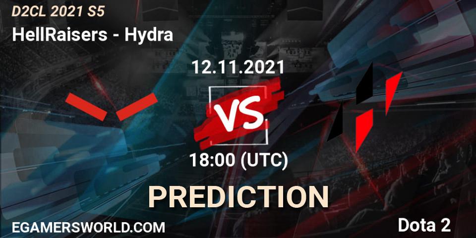 HellRaisers - Hydra: ennuste. 12.11.2021 at 12:02, Dota 2, Dota 2 Champions League 2021 Season 5