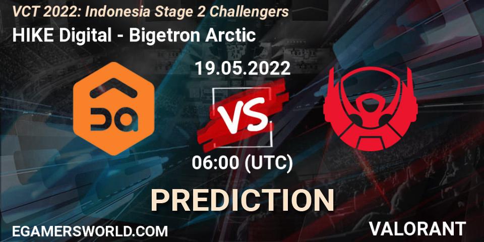 HIKE Digital - Bigetron Arctic: ennuste. 19.05.2022 at 06:00, VALORANT, VCT 2022: Indonesia Stage 2 Challengers
