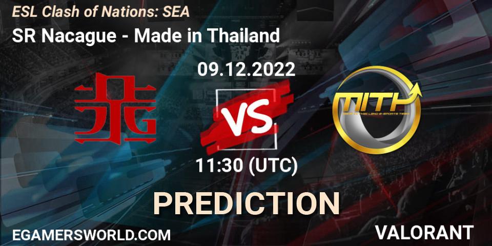 SR Nacague - Made in Thailand: ennuste. 09.12.22, VALORANT, ESL Clash of Nations: SEA