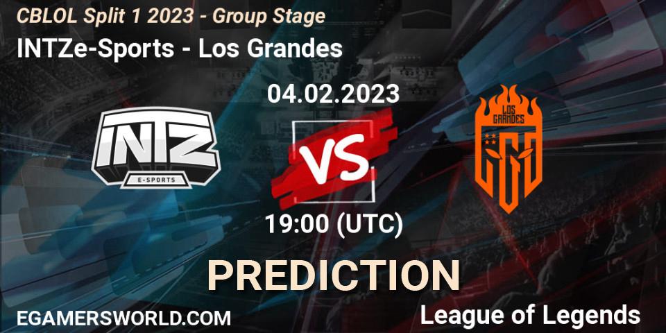 INTZ e-Sports - Los Grandes: ennuste. 04.02.23, LoL, CBLOL Split 1 2023 - Group Stage