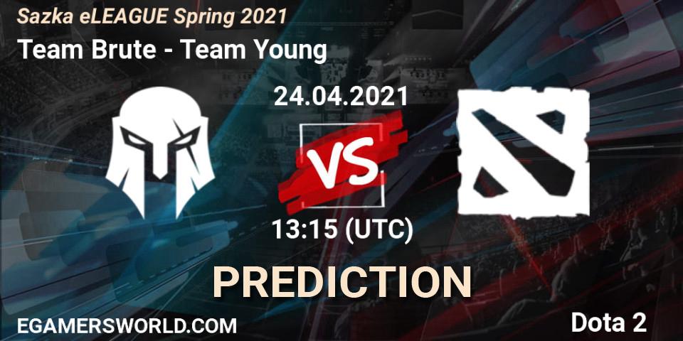 Team Brute - Team Young: ennuste. 24.04.2021 at 13:15, Dota 2, Sazka eLEAGUE Spring 2021