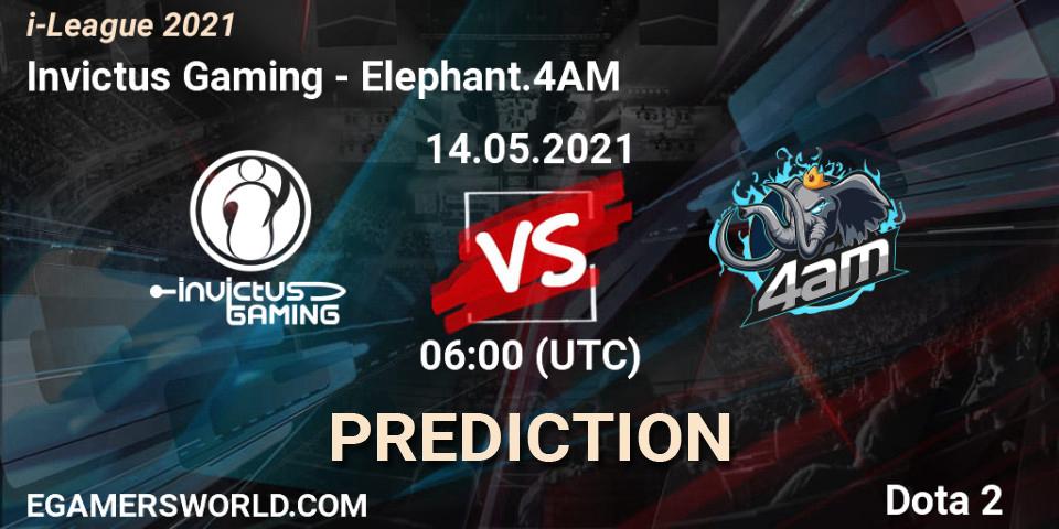 Invictus Gaming - Elephant.4AM: ennuste. 14.05.2021 at 06:07, Dota 2, i-League 2021 Season 1