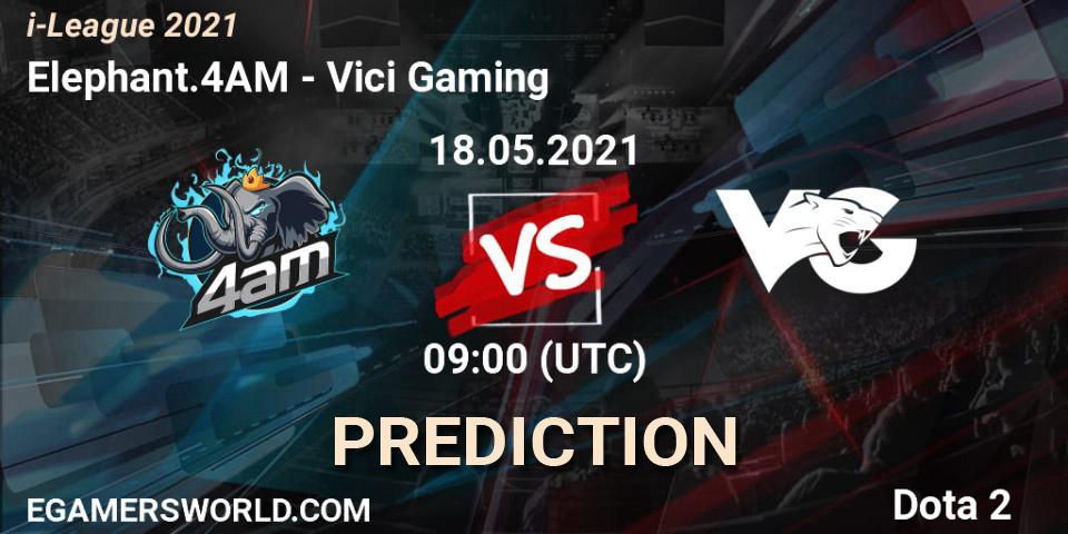 Elephant.4AM - Vici Gaming: ennuste. 18.05.2021 at 08:23, Dota 2, i-League 2021 Season 1
