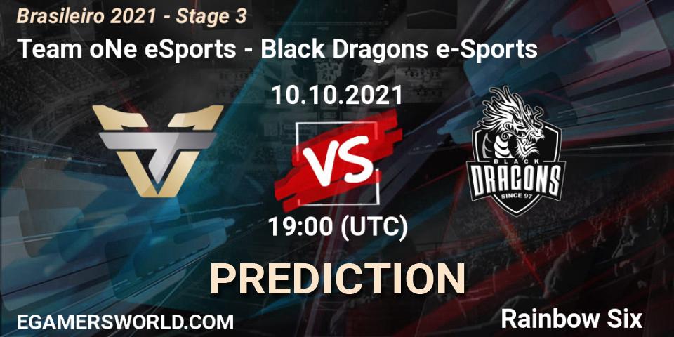 Team oNe eSports - Black Dragons e-Sports: ennuste. 10.10.2021 at 19:00, Rainbow Six, Brasileirão 2021 - Stage 3