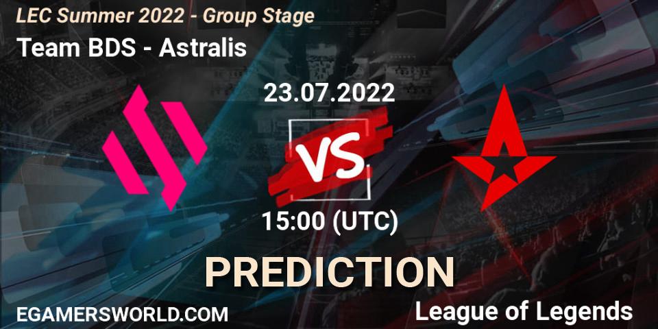 Team BDS - Astralis: ennuste. 23.07.22, LoL, LEC Summer 2022 - Group Stage
