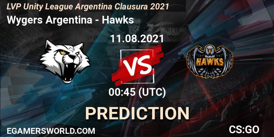 Wygers Argentina - Hawks: ennuste. 11.08.2021 at 00:45, Counter-Strike (CS2), LVP Unity League Argentina Clausura 2021