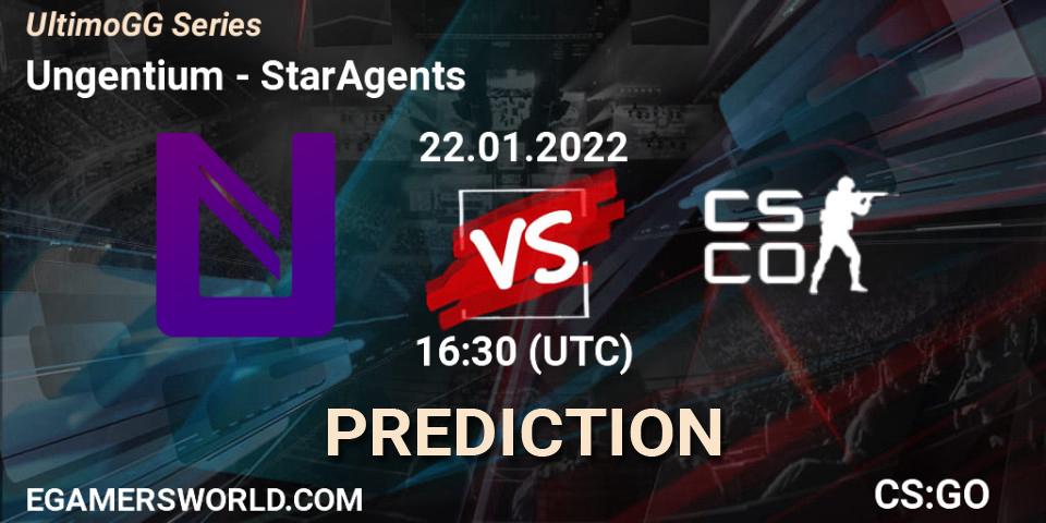 Ungentium - StarAgents: ennuste. 22.01.2022 at 16:30, Counter-Strike (CS2), UltimoGG Series