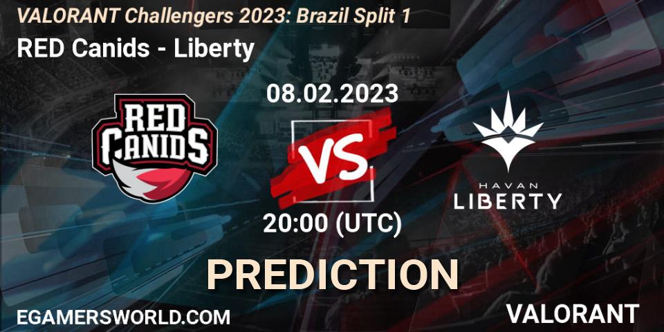 RED Canids - Liberty: ennuste. 08.02.23, VALORANT, VALORANT Challengers 2023: Brazil Split 1
