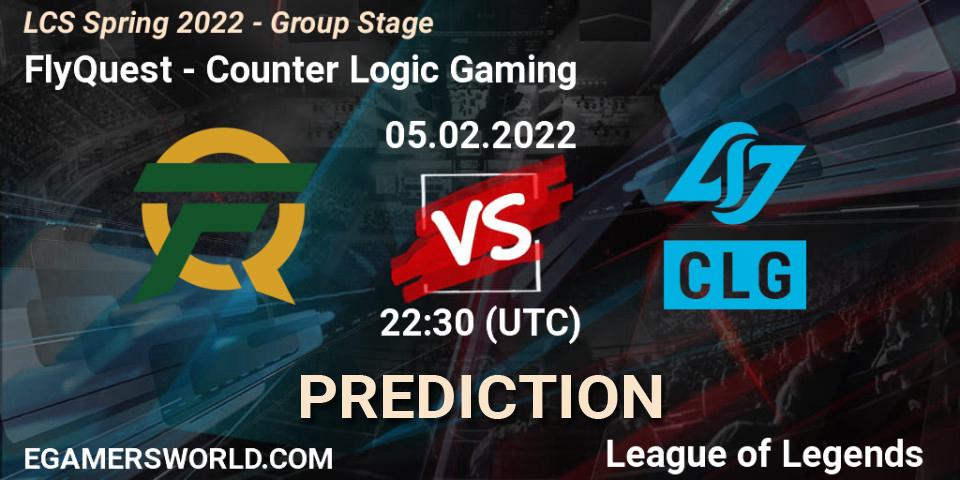 FlyQuest - Counter Logic Gaming: ennuste. 05.02.22, LoL, LCS Spring 2022 - Group Stage