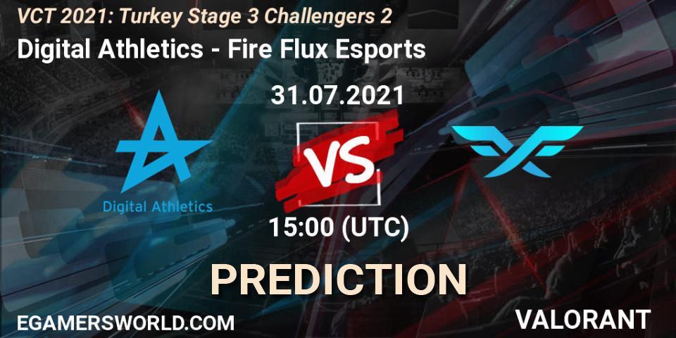 Digital Athletics - Fire Flux Esports: ennuste. 31.07.2021 at 15:00, VALORANT, VCT 2021: Turkey Stage 3 Challengers 2