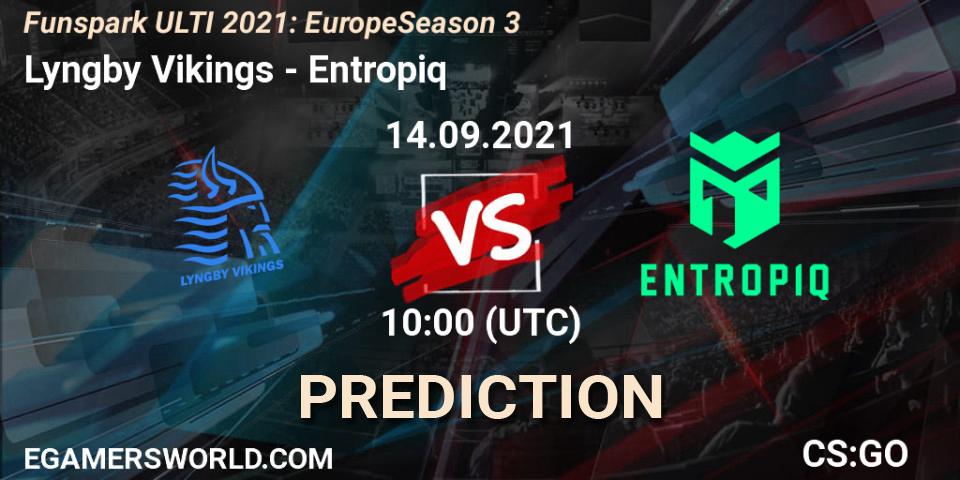 Lyngby Vikings - Entropiq: ennuste. 14.09.2021 at 10:00, Counter-Strike (CS2), Funspark ULTI 2021: Europe Season 3