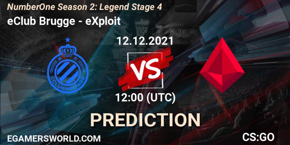 eClub Brugge - eXploit: ennuste. 12.12.21, CS2 (CS:GO), NumberOne Season 2: Legend Stage 4