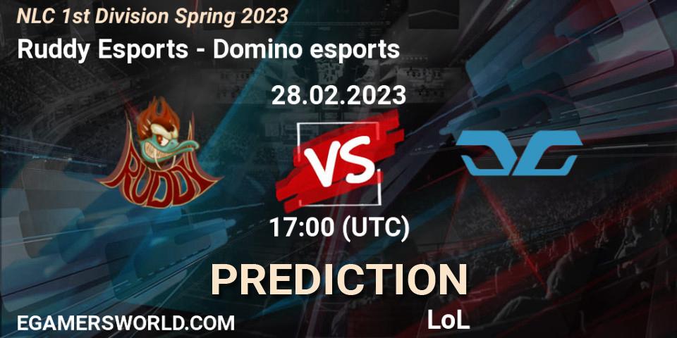Ruddy Esports - Domino esports: ennuste. 28.02.23, LoL, NLC 1st Division Spring 2023
