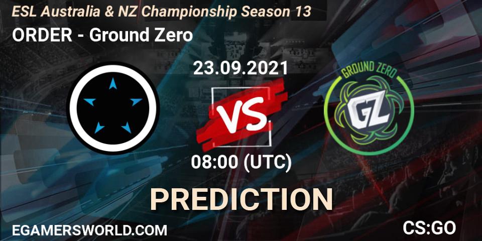 ORDER - Hazard: ennuste. 23.09.2021 at 08:00, Counter-Strike (CS2), ESL Australia & NZ Championship Season 13