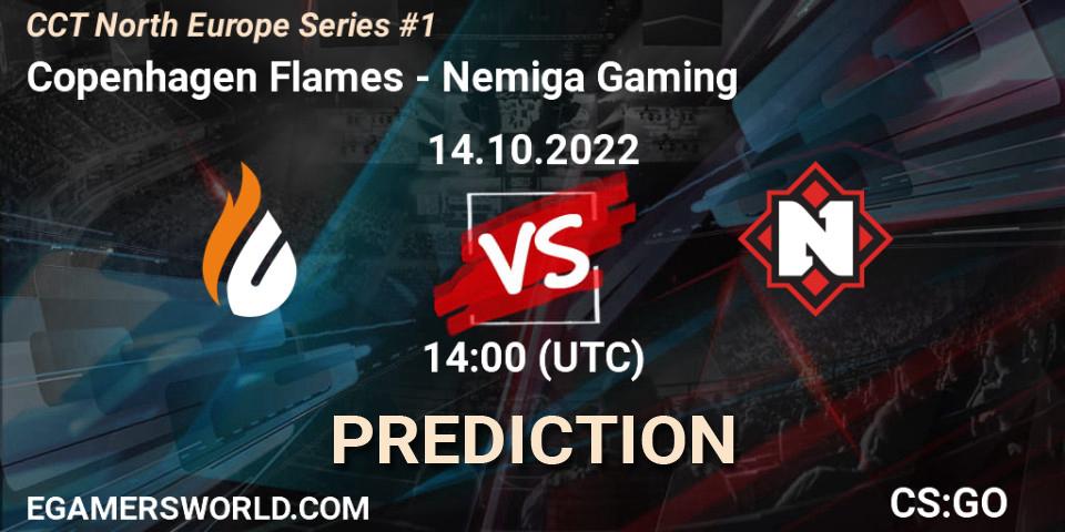 Copenhagen Flames - Nemiga Gaming: ennuste. 14.10.2022 at 14:00, Counter-Strike (CS2), CCT North Europe Series #1