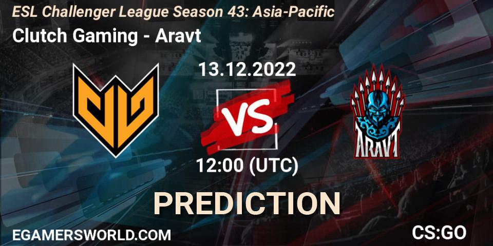 Clutch Gaming - Aravt: ennuste. 13.12.22, CS2 (CS:GO), ESL Challenger League Season 43: Asia-Pacific