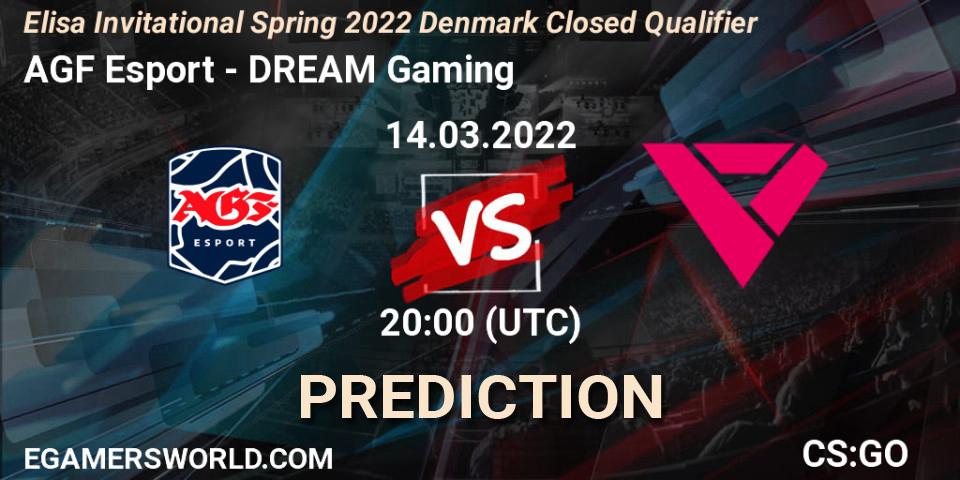 AGF Esport - DREAM Gaming: ennuste. 14.03.2022 at 20:00, Counter-Strike (CS2), Elisa Invitational Spring 2022 Denmark Closed Qualifier