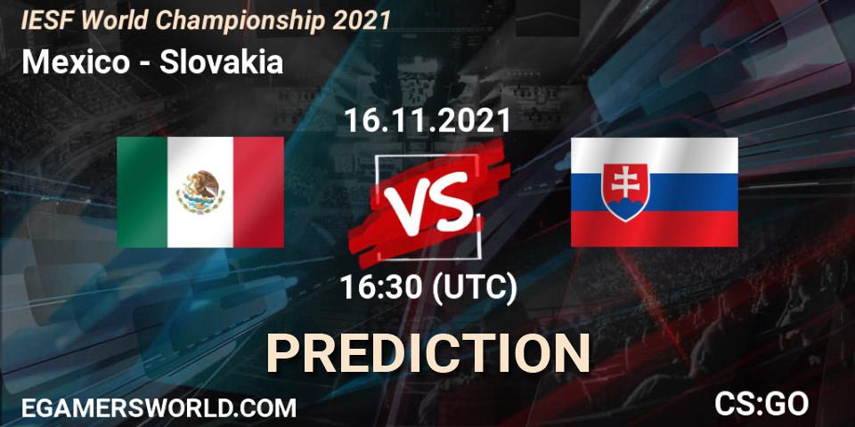 Mexico - Team Slovakia: ennuste. 16.11.21, CS2 (CS:GO), IESF World Championship 2021