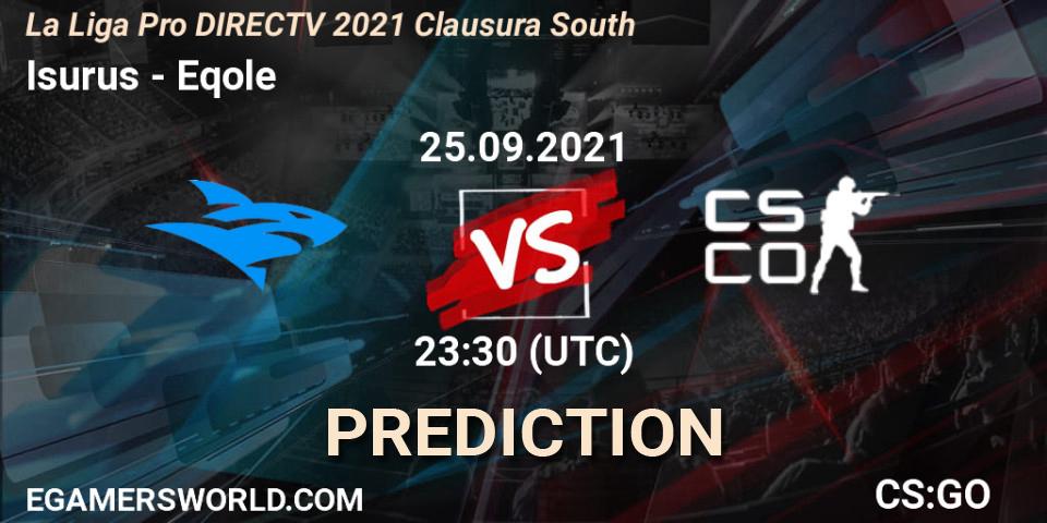 Isurus - Eqole: ennuste. 25.09.2021 at 23:30, Counter-Strike (CS2), La Liga Season 4: Sur Pro Division - Clausura