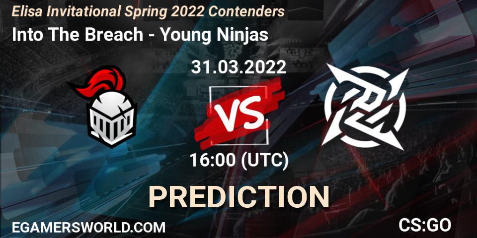 Into The Breach - Young Ninjas: ennuste. 31.03.2022 at 15:15, Counter-Strike (CS2), Elisa Invitational Spring 2022 Contenders