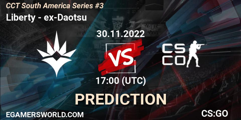 Liberty - ex-Daotsu: ennuste. 30.11.22, CS2 (CS:GO), CCT South America Series #3