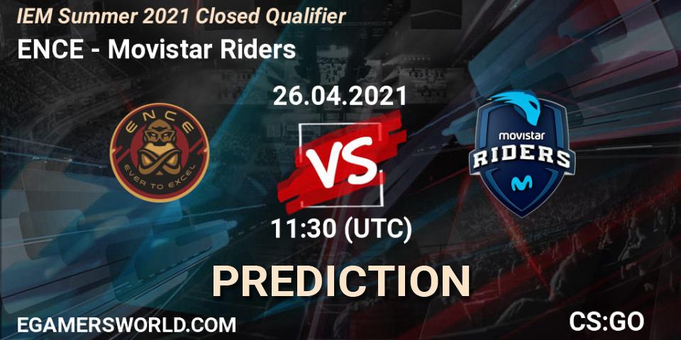 ENCE - Movistar Riders: ennuste. 26.04.21, CS2 (CS:GO), IEM Summer 2021 Closed Qualifier