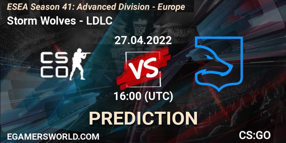 Storm Wolves - LDLC: ennuste. 27.04.2022 at 16:00, Counter-Strike (CS2), ESEA Season 41: Advanced Division - Europe