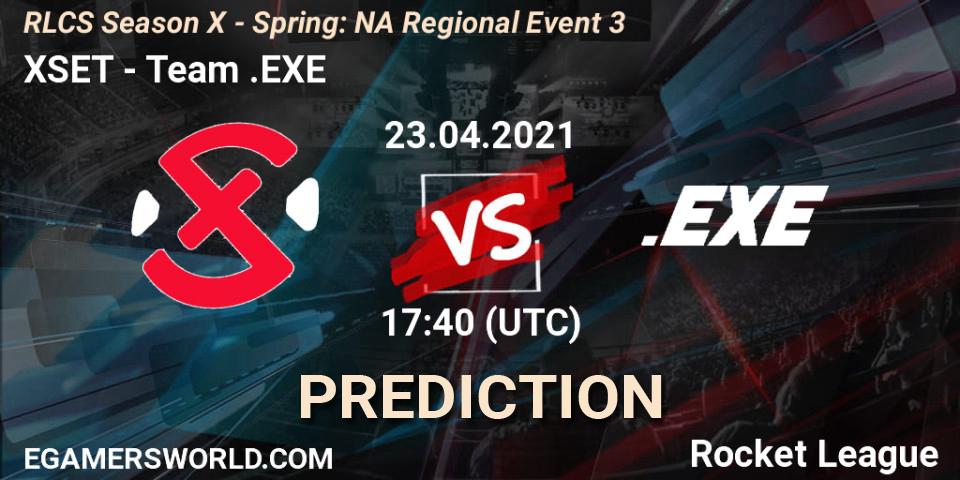 XSET - Team.EXE: ennuste. 23.04.21, Rocket League, RLCS Season X - Spring: NA Regional Event 3