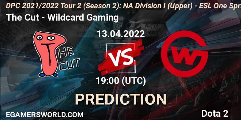 The Cut - Wildcard Gaming: ennuste. 13.04.2022 at 20:00, Dota 2, DPC 2021/2022 Tour 2 (Season 2): NA Division I (Upper) - ESL One Spring 2022
