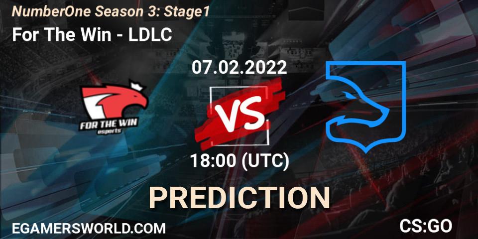 For The Win - LDLC: ennuste. 07.02.2022 at 18:00, Counter-Strike (CS2), NumberOne Season 3: Stage 1