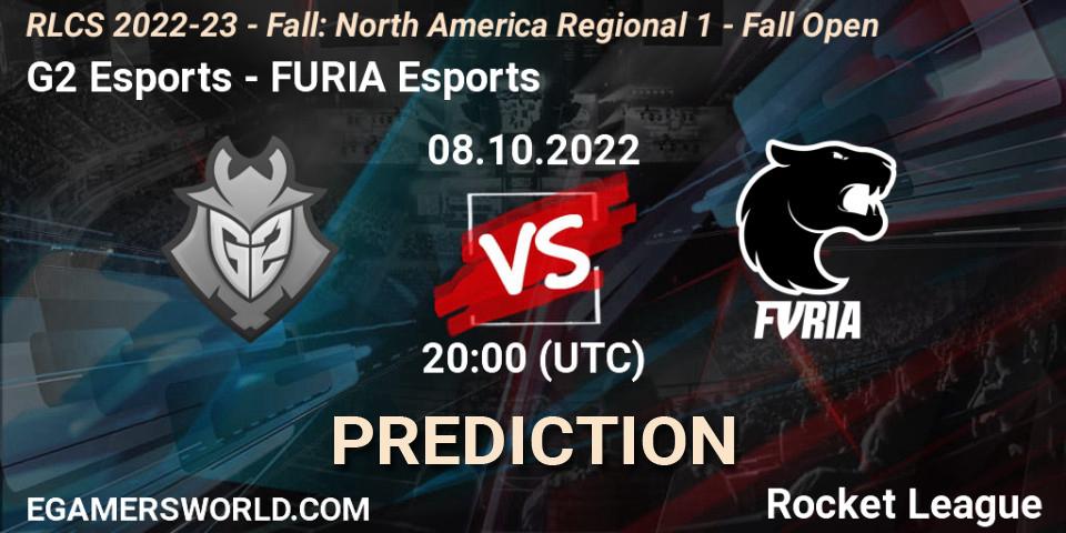 G2 Esports - FURIA Esports: ennuste. 08.10.2022 at 19:45, Rocket League, RLCS 2022-23 - Fall: North America Regional 1 - Fall Open