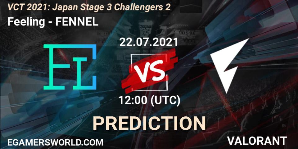 Feeling - FENNEL: ennuste. 22.07.2021 at 12:00, VALORANT, VCT 2021: Japan Stage 3 Challengers 2