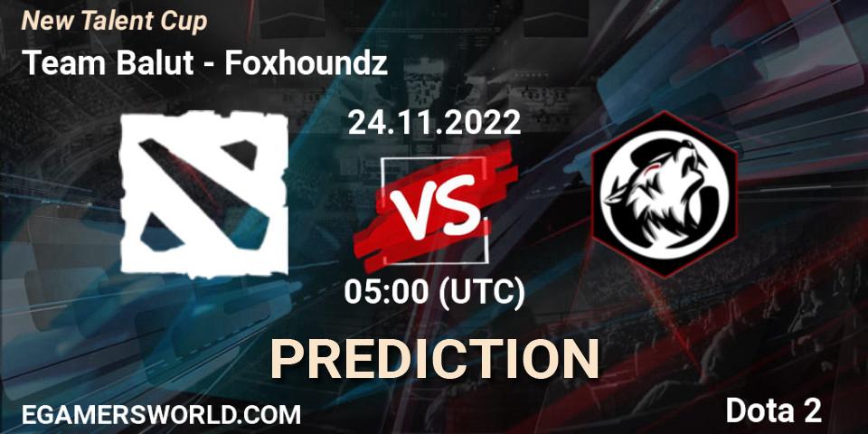 Team Balut - Foxhoundz: ennuste. 24.11.2022 at 07:05, Dota 2, New Talent Cup